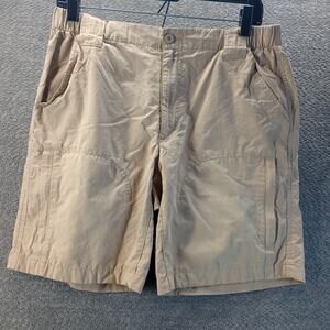 Woolrich Mens Khaki Shorts 32 Waist Outdoor Hiking Utility Shorts
